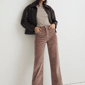 NWT Madewell Emmett 2.0 Wide-Leg Pants in Corduroy - Vintage Petal (Mauve-pink)